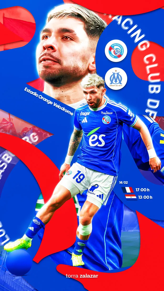 Pieza del Racing Club de Strasbourg en azul