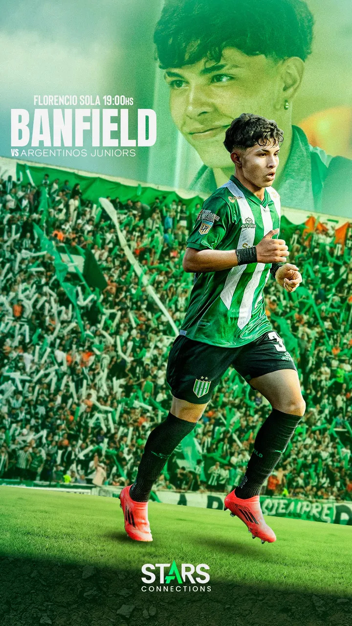 Pieza de Banfield con Lisandro Piñero y la hinchada
